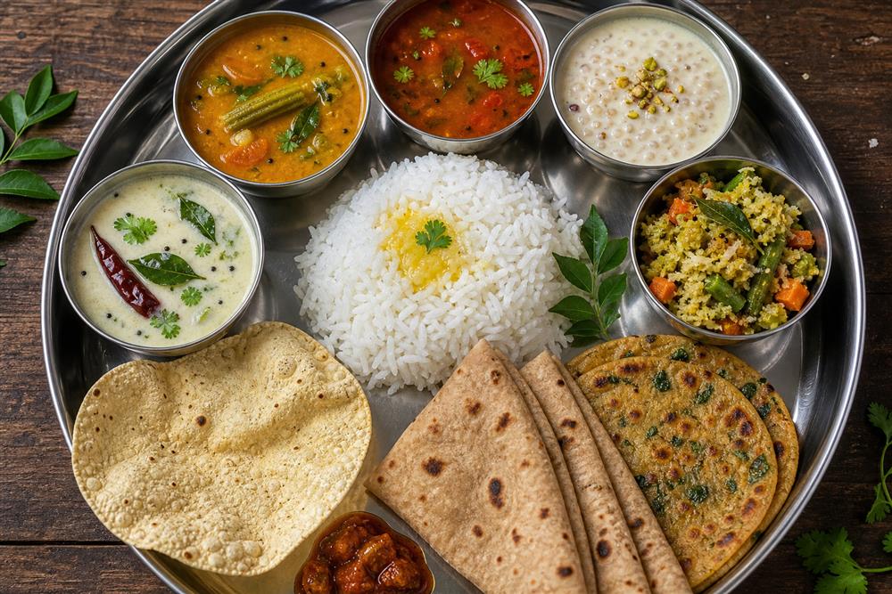 Swadishtam Sambar Bowl South Indian vegetarian thali